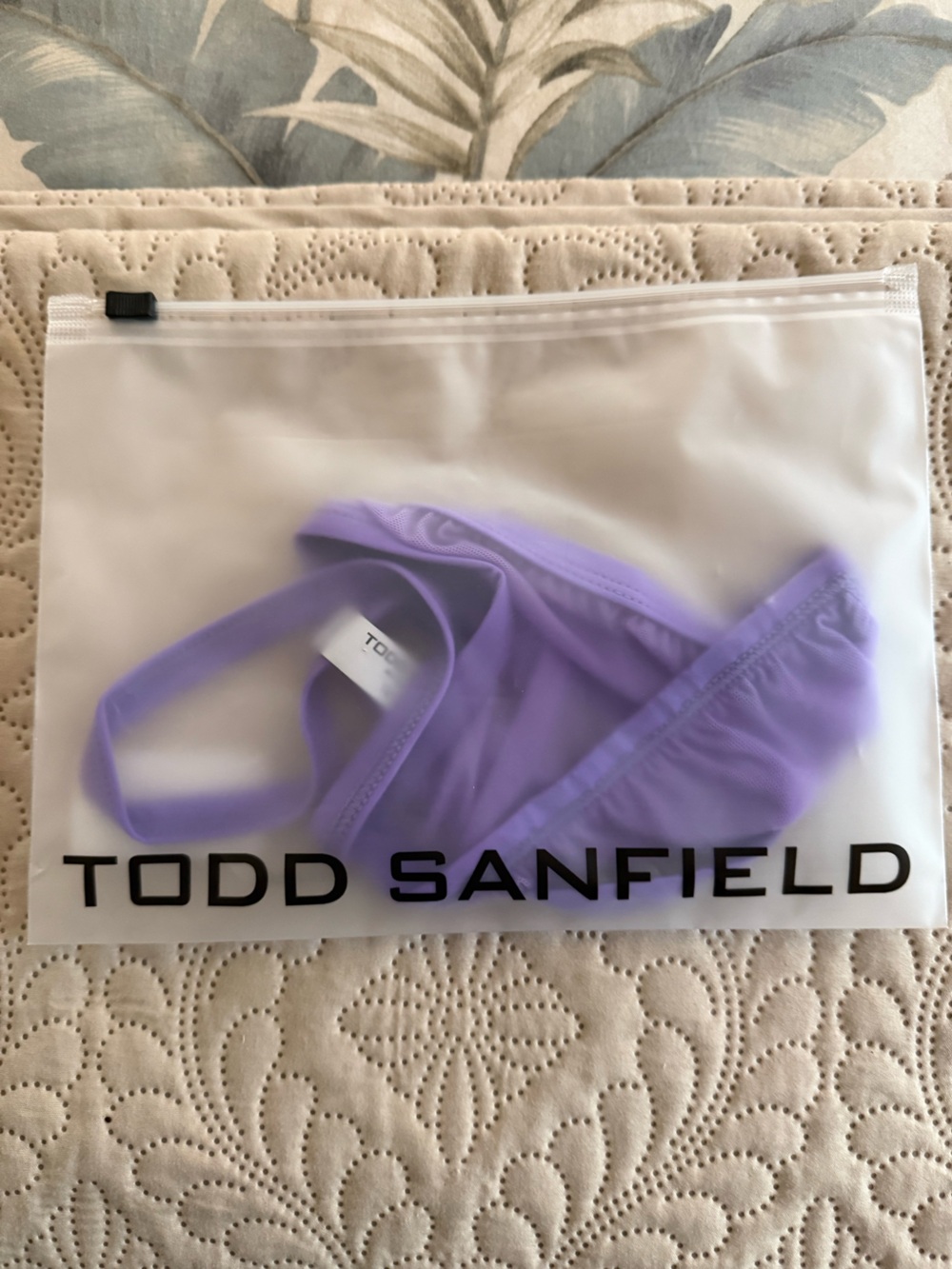 Todd Sanfield Lavender G string mesh thong - Medium